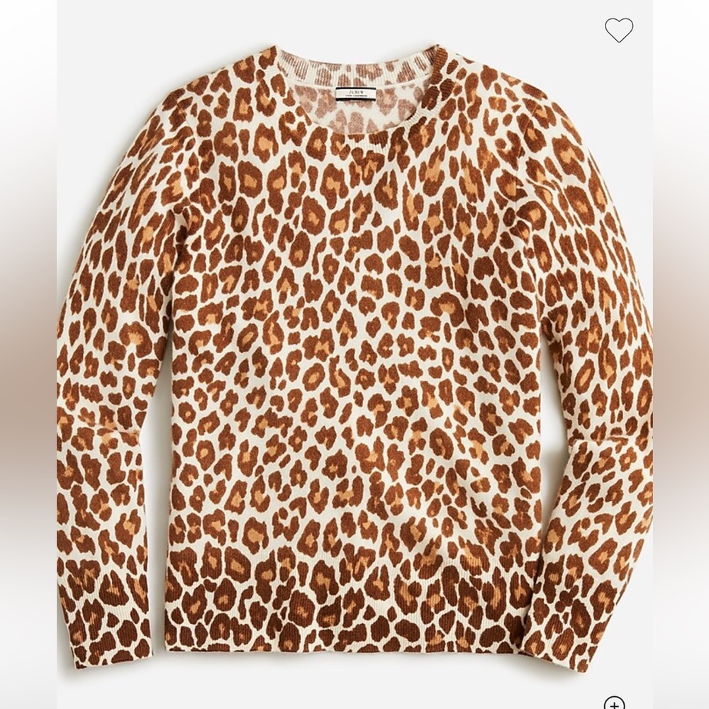 J Crew Classic-fit crewneck 100% cashmere women’s sweater size S